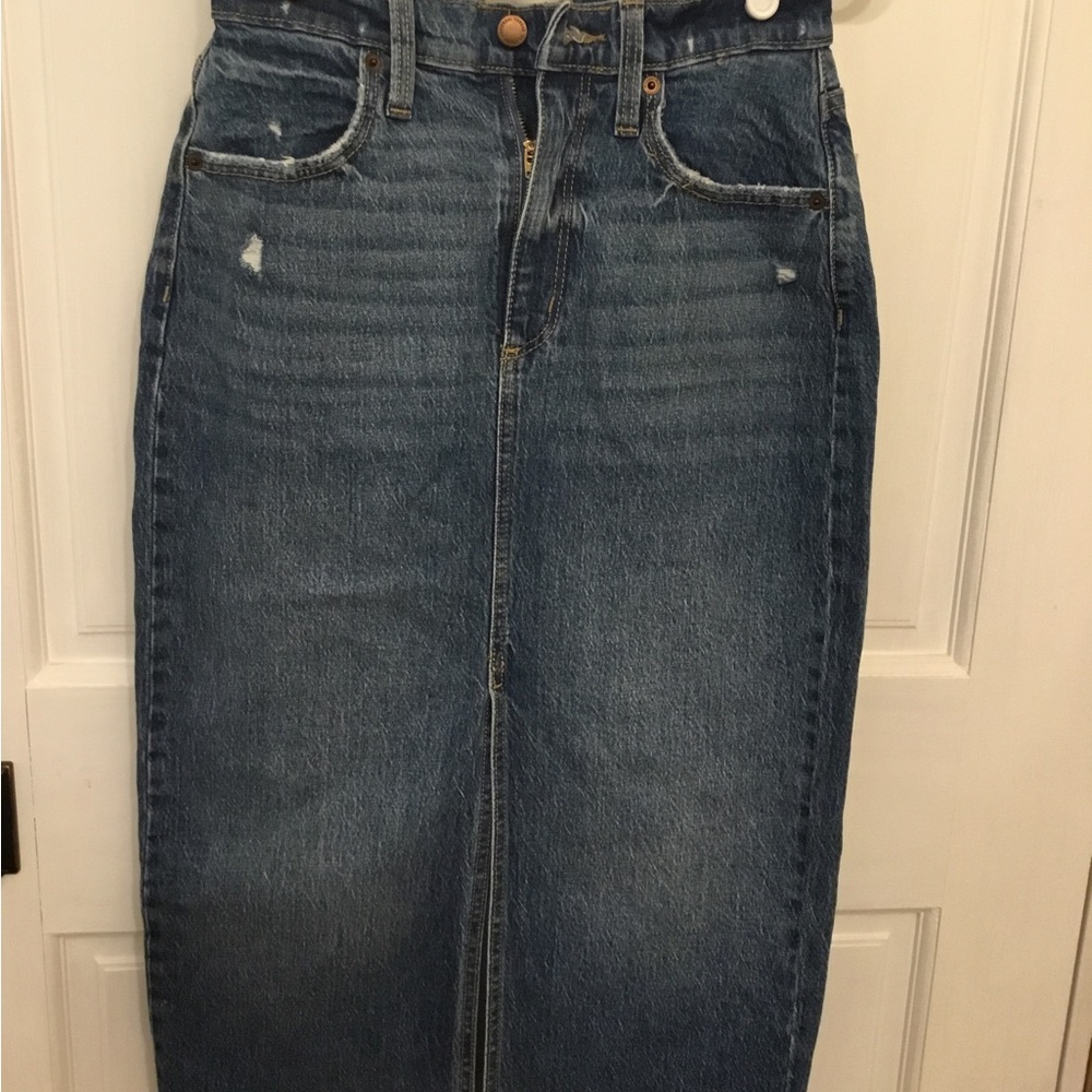 Denim MIDI Skirt
